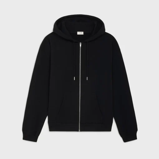 celine loose hoodie in COTTON FLEECE