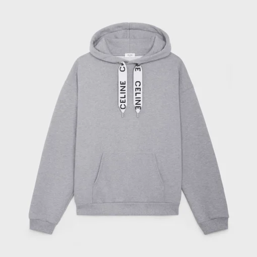 CELINE LOOSE HOODIE IN COTTON FLEECE