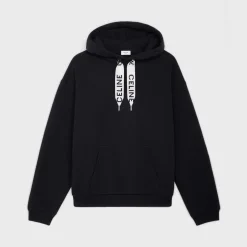 CELINE LOOSE HOODIE IN COTTON FLEECE