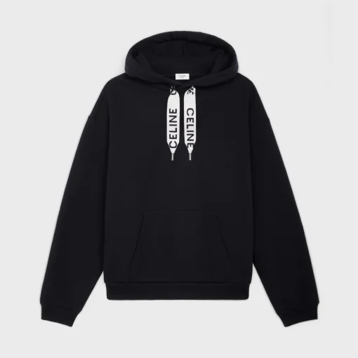 CELINE LOOSE HOODIE IN COTTON FLEECE