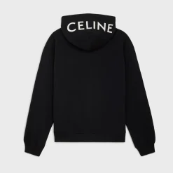 celine loose hoodie in COTTON FLEECE