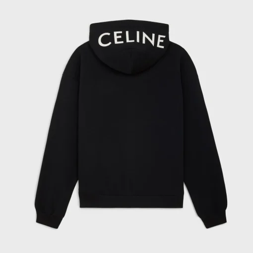 celine loose hoodie in COTTON FLEECE