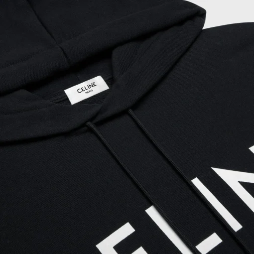 CELINE LOOSE HOODIE IN COTTON FLEECE