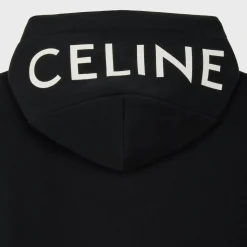 celine loose hoodie in COTTON FLEECE