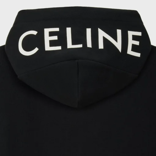 celine loose hoodie in COTTON FLEECE