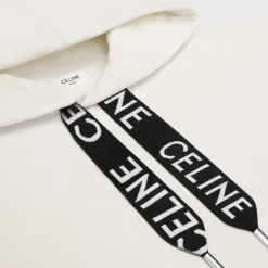 celine loose hoodie IN COTTON FLEECE