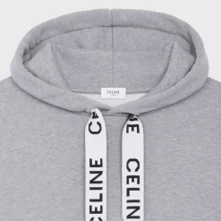 CELINE LOOSE HOODIE IN COTTON FLEECE