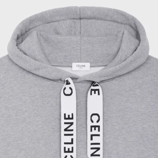 CELINE LOOSE HOODIE IN COTTON FLEECE