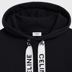 CELINE LOOSE HOODIE IN COTTON FLEECE