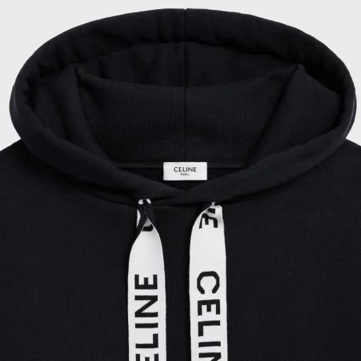 CELINE LOOSE HOODIE IN COTTON FLEECE