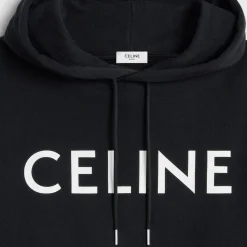 CELINE LOOSE HOODIE IN COTTON FLEECE