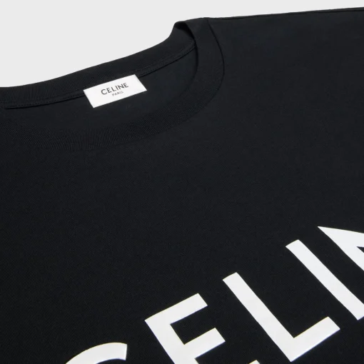 CELINE LOOSE T-SHIRT IN COTTON JERSEY