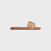 CELINE LYMPIA MULE in RAFFIA