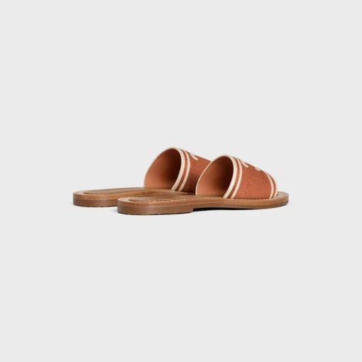 CELINE LYMPIA MULE in TRIOMPHE JACQUARD CANVAS