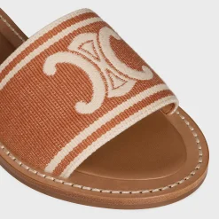 CELINE LYMPIA MULE in TRIOMPHE JACQUARD CANVAS