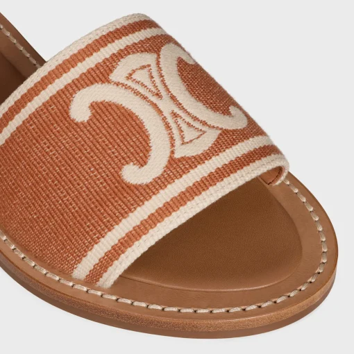 CELINE LYMPIA MULE in TRIOMPHE JACQUARD CANVAS