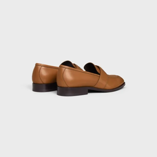 CELINE MALAQUAIS TRIOMPHE LOAFER in POLISHED BULL