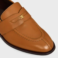CELINE MALAQUAIS TRIOMPHE LOAFER in POLISHED BULL