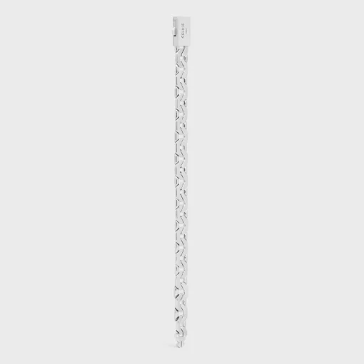 Celine Mesh Bracelet in Sterling Silver with Rhodium finish