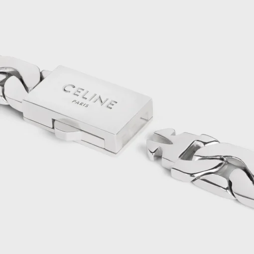 Celine Mesh Bracelet in Sterling Silver with Rhodium finish