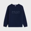 celine oversized crew neck sweater in wool