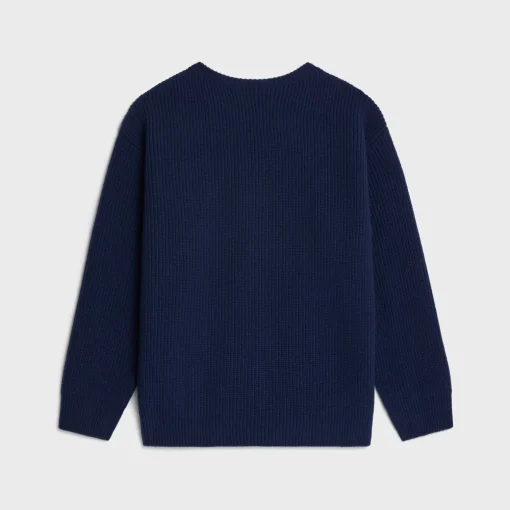 celine oversized crew neck sweater in wool