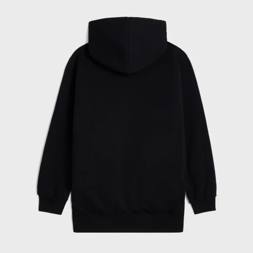 celine oversized hoodie in cotton fleece