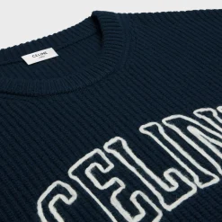 celine oversized sweater in ribbed wool