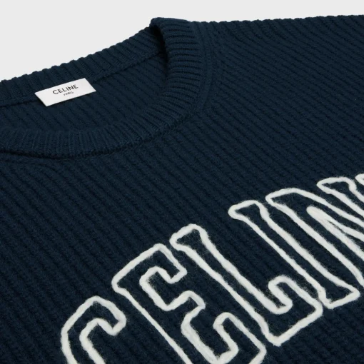 celine oversized sweater in ribbed wool