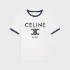 celine paris t-shirt in cotton jersey