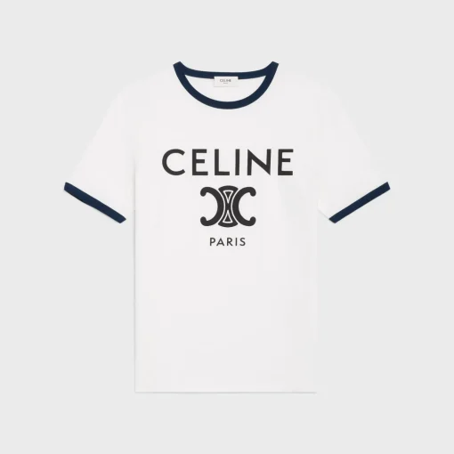 celine paris t-shirt in cotton jersey
