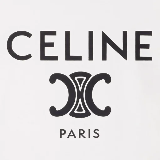 celine paris t-shirt in cotton jersey