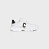 CELINE RUNNER CR-02 LOW LACE-UP SNEAKER in CALFSKIN
