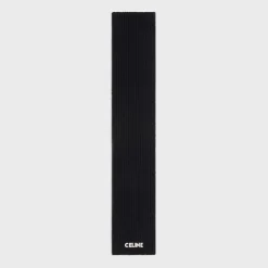 celine scarf in ribbed wool