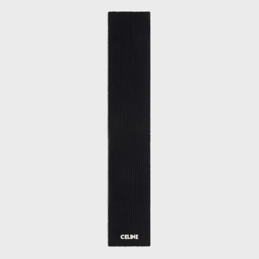 celine scarf in ribbed wool