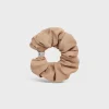 Celine Scrunchy Maxi Triomphe in Silk and Brass with Rhodium Finish