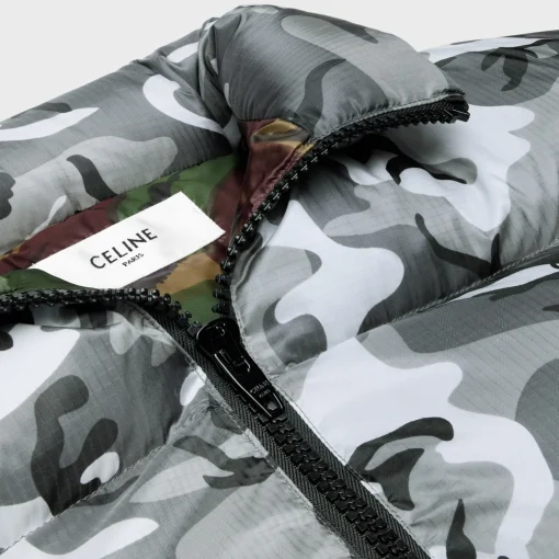 CELINE SHORT DOWN JACKET IN NYLON