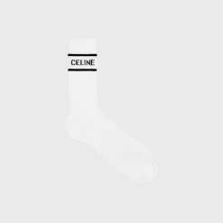 celine socks in striped cotton