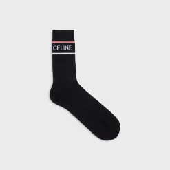 CELINE SOCKS IN STRIPED COTTON