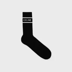 celine socks in striped cotton