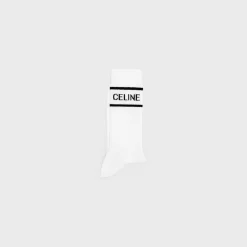 celine socks in striped cotton