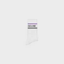 CELINE SOCKS IN STRIPED COTTON