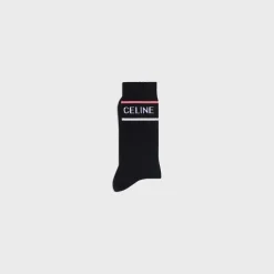 CELINE SOCKS IN STRIPED COTTON
