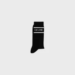 celine socks in striped cotton