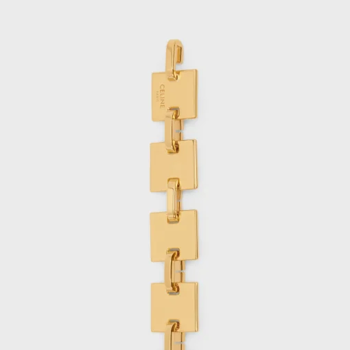 CELINE SQUARE CHAIN BELT in Brass