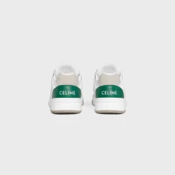 CELINE TRAINER CT-07 LOW LACE-UP SNEAKER in CALFSKIN AND SUEDE CALFSKIN