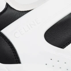 CELINE TRAINER CT-07 LOW LACE-UP SNEAKER in CALFSKIN