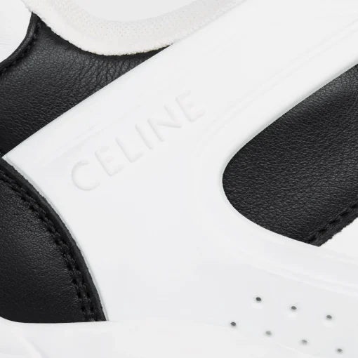 CELINE TRAINER CT-07 LOW LACE-UP SNEAKER in CALFSKIN