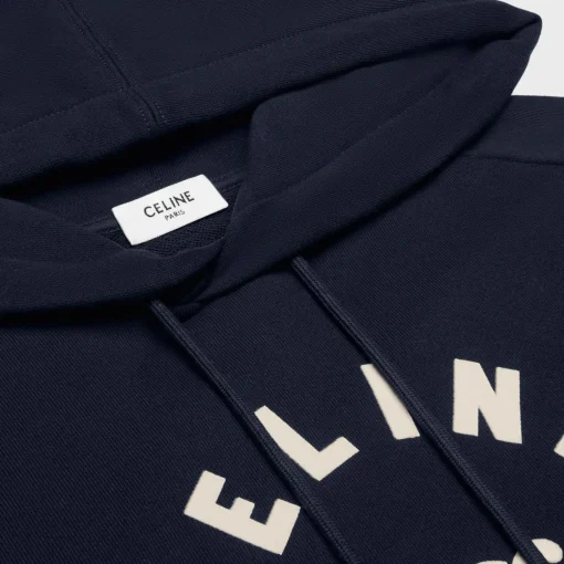 Celine Triomphe hoodie in cotton fleece