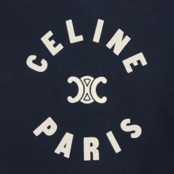 Celine Triomphe hoodie in cotton fleece